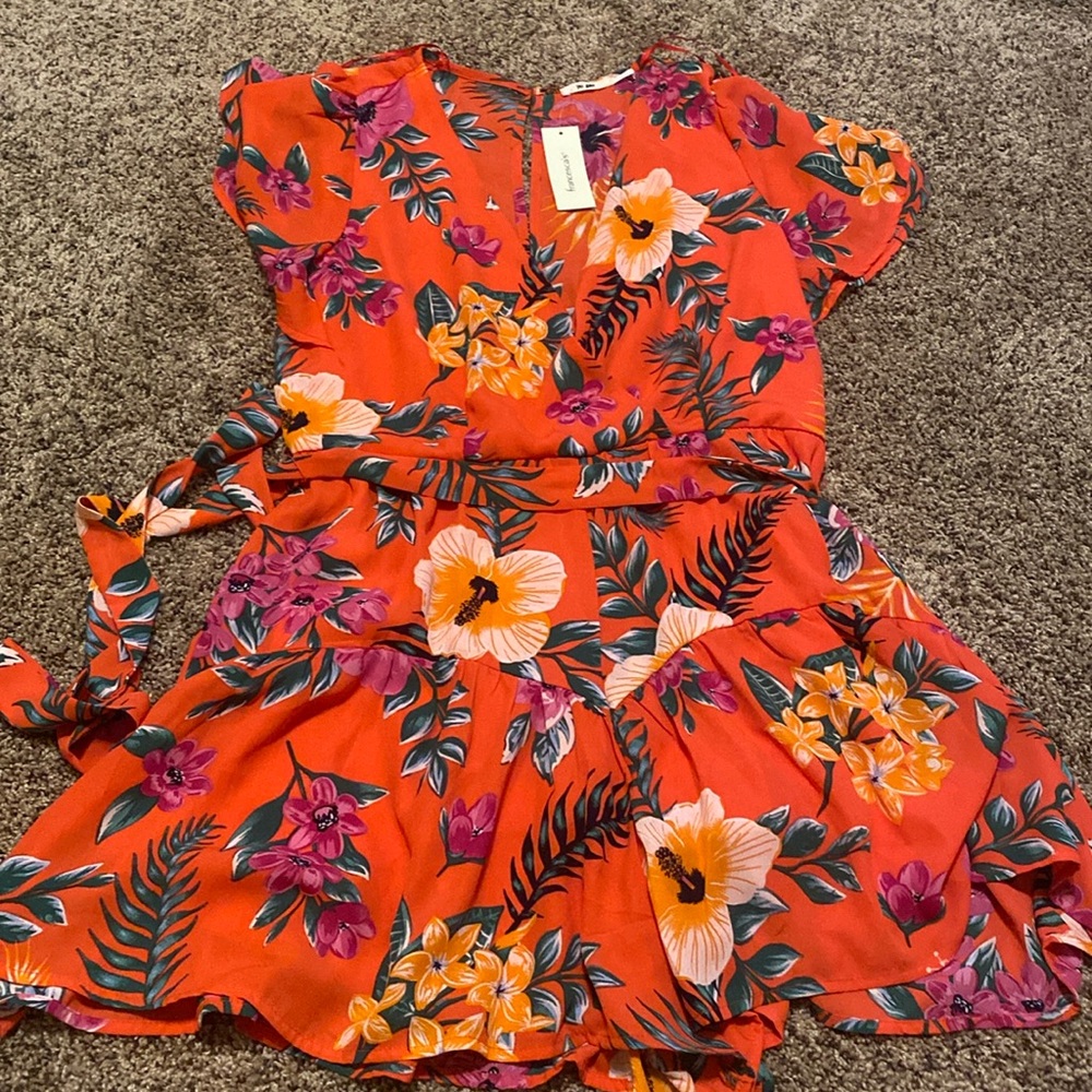 NWT - Floral Hawaiian Summer Romper